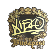 Sticker | xiELO (Gold) | Budapest 2025