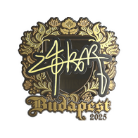 Sticker | z4KR (Gold) | Budapest 2025
