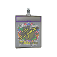 Sticker Slab | ZywOo (Embroidered, Champion) | Budapest 2025