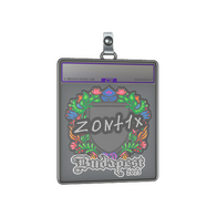 Sticker Slab | zont1x (Embroidered) | Budapest 2025