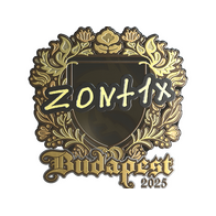 Sticker | zont1x (Gold) | Budapest 2025
