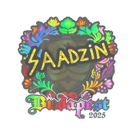 Sticker | saadzin (Holo) | Budapest 2025