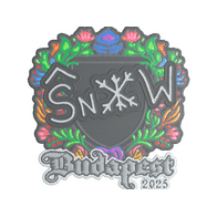 Sticker | snow (Embroidered) | Budapest 2025