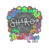 Sticker | sh1ro (Holo) | Budapest 2025
