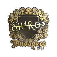 Sticker | sh1ro (Gold) | Budapest 2025