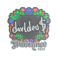 Sticker | dav1deuS (Embroidered) | Budapest 2025