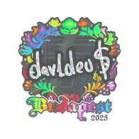 Sticker | dav1deuS (Holo) | Budapest 2025