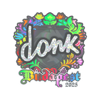Sticker | donk (Holo) | Budapest 2025