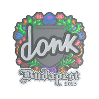 Sticker | donk (Embroidered) | Budapest 2025