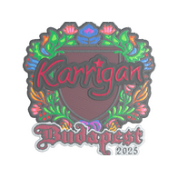 Sticker | karrigan (Embroidered) | Budapest 2025