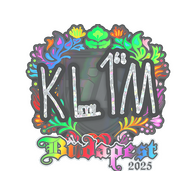 Sticker | kl1m (Holo) | Budapest 2025