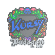 Sticker | Kursy (Embroidered) | Budapest 2025