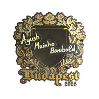Sticker | mzinho (Gold) | Budapest 2025