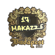 Sticker | makazze (Gold) | Budapest 2025