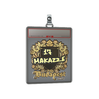 Sticker Slab | makazze (Gold) | Budapest 2025