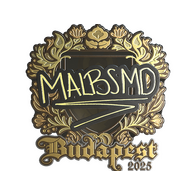 Sticker | malbsMd (Gold) | Budapest 2025