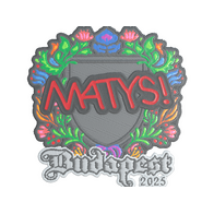Sticker | MATYS (Embroidered) | Budapest 2025
