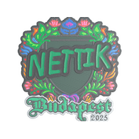 Sticker | nettik (Embroidered) | Budapest 2025