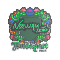 Sticker | noway (Embroidered) | Budapest 2025