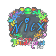 Sticker | nicx (Holo) | Budapest 2025