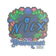 Sticker | nicx (Embroidered) | Budapest 2025