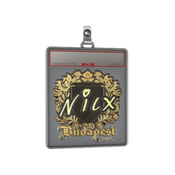 Sticker Slab | nicx (Gold) | Budapest 2025