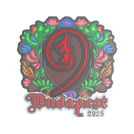 Sticker | nin9 (Embroidered) | Budapest 2025