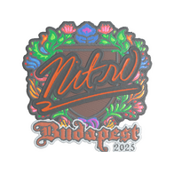 Sticker | nitr0 (Embroidered) | Budapest 2025