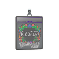 Sticker Slab | alex666 (Embroidered) | Budapest 2025