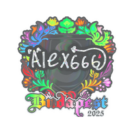 Sticker | alex666 (Holo) | Budapest 2025