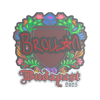 Sticker | Brollan (Embroidered) | Budapest 2025