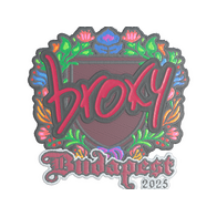 Sticker | broky (Embroidered) | Budapest 2025