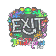 Sticker | exit (Holo) | Budapest 2025