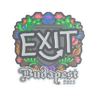 Sticker | exit (Embroidered) | Budapest 2025