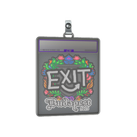 Sticker Slab | exit (Embroidered) | Budapest 2025