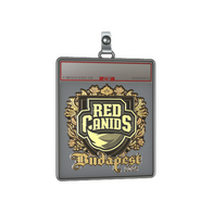 Sticker Slab | RED Canids (Gold) | Budapest 2025
