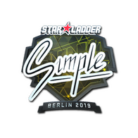 Sticker | s1mple (Foil) | Berlin 2019