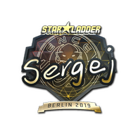 Sticker | sergej (Gold) | Berlin 2019