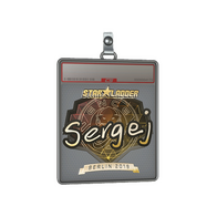 Sticker Slab | sergej (Gold) | Berlin 2019