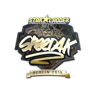 Sticker | speed4k (Gold) | Berlin 2019