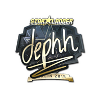 Sticker | dephh (Gold) | Berlin 2019