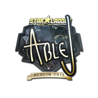 Sticker | ableJ (Gold) | Berlin 2019