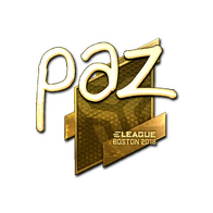 Sticker | paz (Gold) | Boston 2018