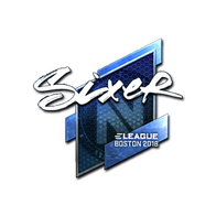 Sticker | SIXER (Foil) | Boston 2018