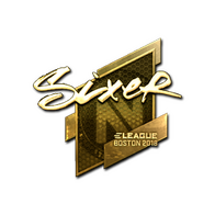Sticker | SIXER (Gold) | Boston 2018