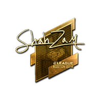 Sticker | ShahZaM (Gold) | Boston 2018