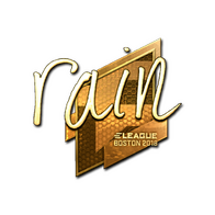 Sticker | rain (Gold) | Boston 2018