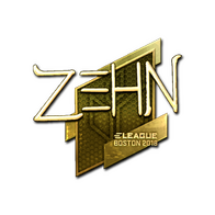 Sticker | zehN (Gold) | Boston 2018
