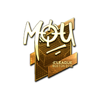 Sticker | mou (Gold) | Boston 2018
