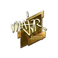 Sticker | MAJ3R (Gold) | Boston 2018